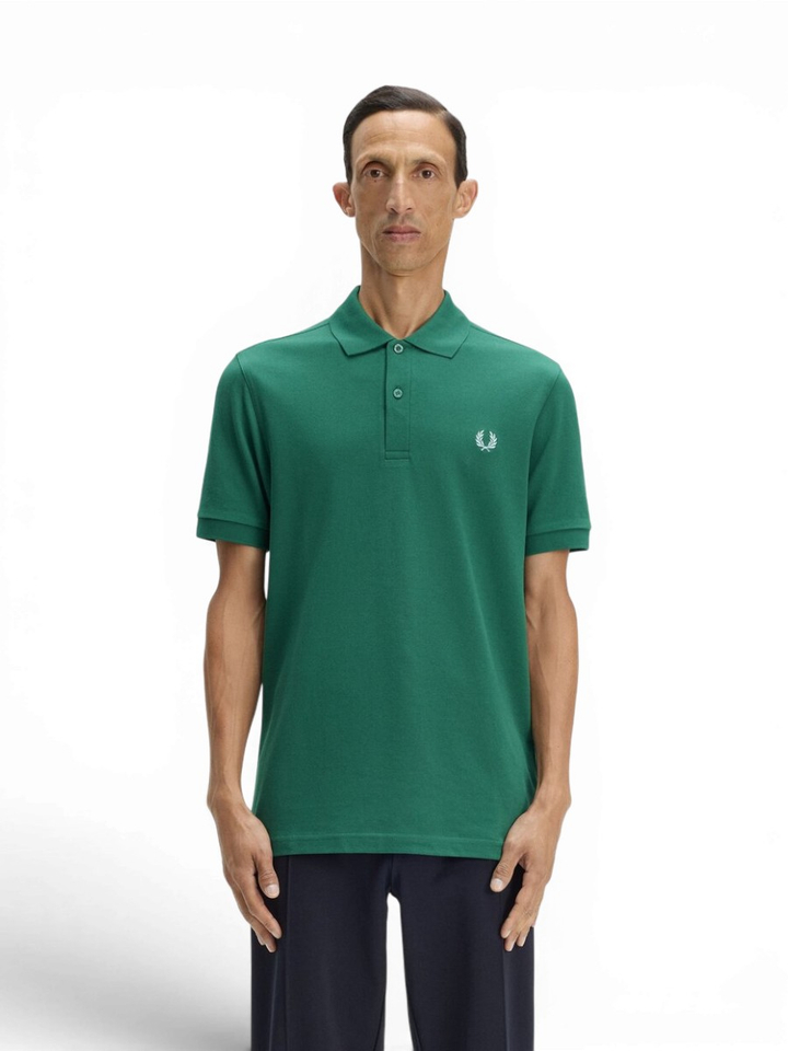 Groene polo met logo Fred Perry 