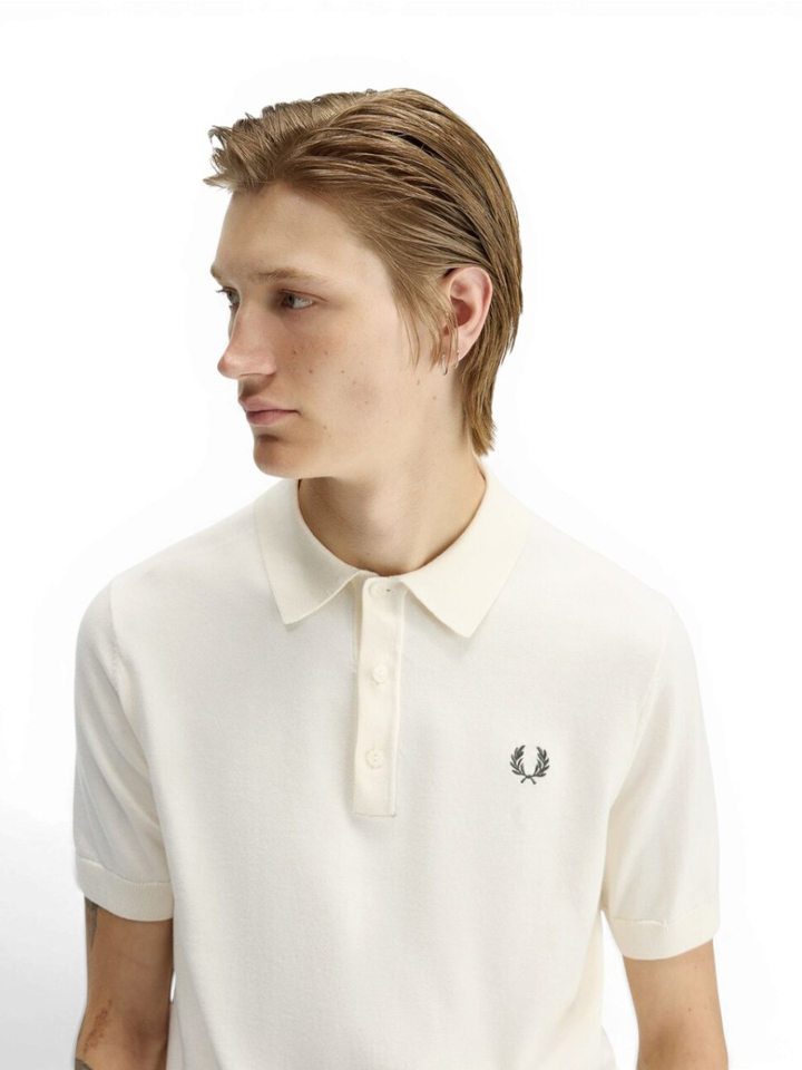 Ecru fijne polo pull  Fred Perry 