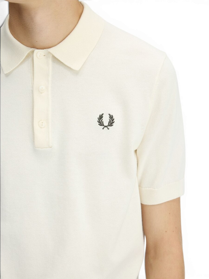 Ecru fijne polo pull  Fred Perry 