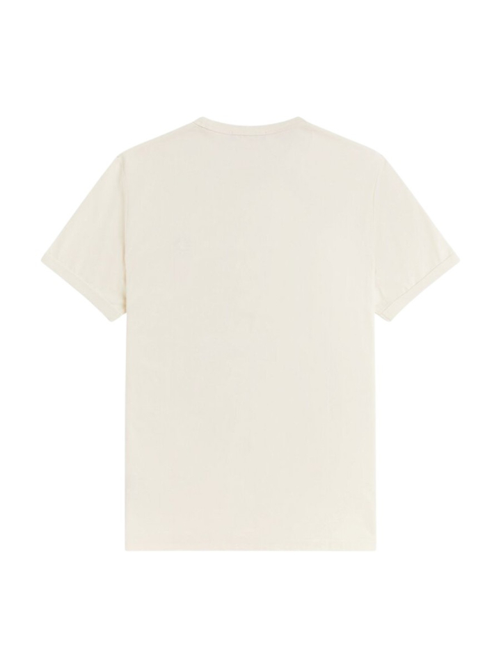 Ecrukleurige t-shirt met logo Fred Perry 