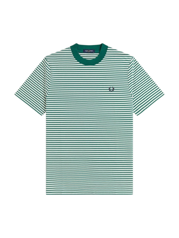 Groene gestreepte t-shirt Fred Perry 