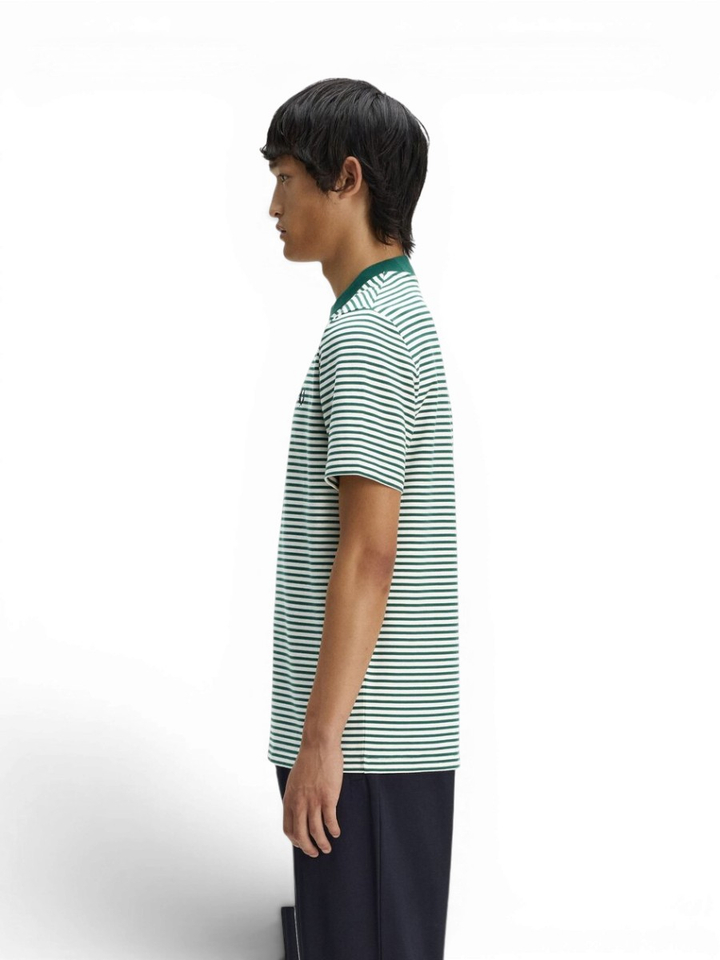 Groene gestreepte t-shirt Fred Perry 