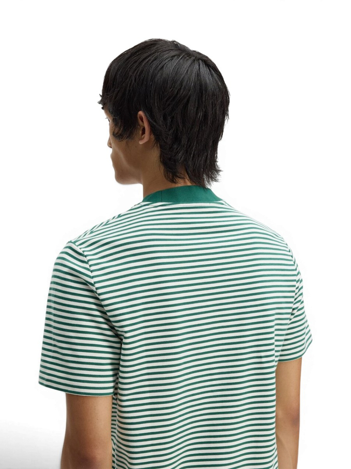 Groene gestreepte t-shirt Fred Perry 