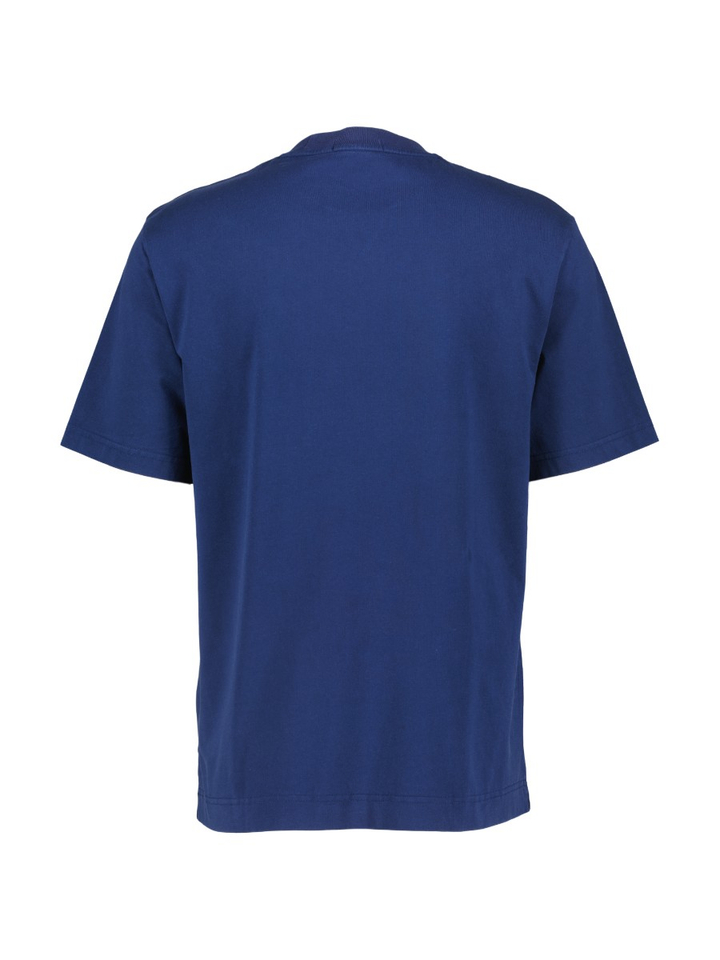 Blauwe t-shirt met logo Fred Perry