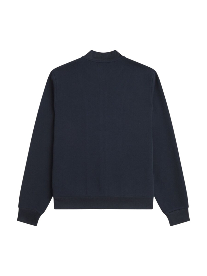 Donkerblauwe cardigan met strepenband Fred Perry 