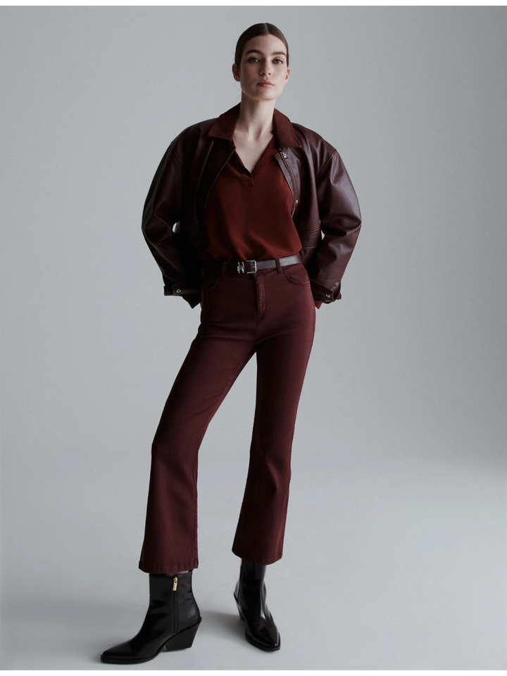Bordeaux bootcut jeans Artemio Marella 