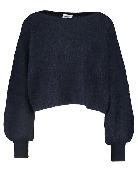 Blauwe trui met alpaca wol Faraday Marella