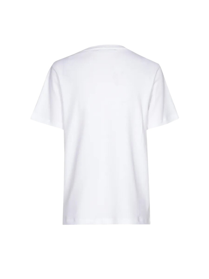 Witte effen t shirt met ronde hals Franceska Xandres