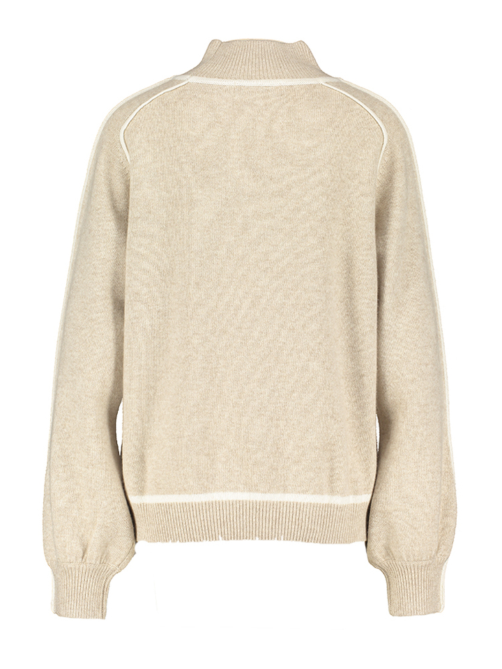 Beige pull met ecru details Marie Mero