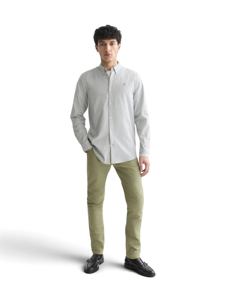 Groen gestreept hemd regulat fit ( met lange mouwen ) Scotch&Soda