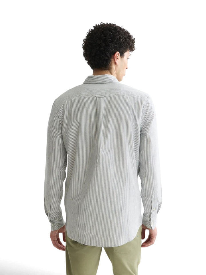 Groen gestreept hemd regulat fit ( met lange mouwen ) Scotch&Soda