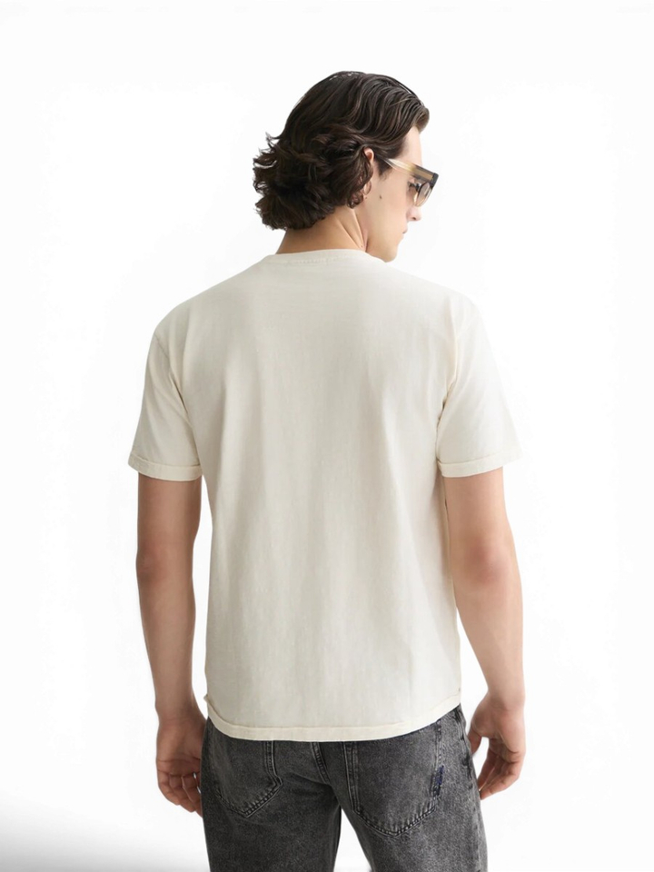 Ecru t-shirt met korte mouwen Scotch&Soda 