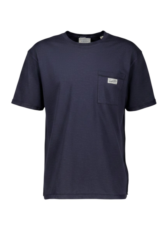 Donkerblauwe t-shirt met korte mouwen Scotch&Soda
