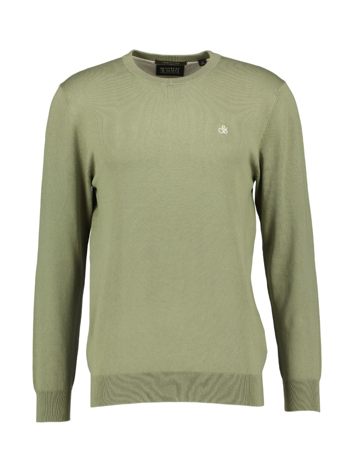 Groene pull met rond hals Scotch&Soda