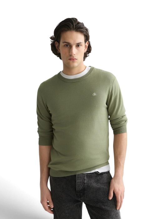 Groene pull met rond hals Scotch&Soda