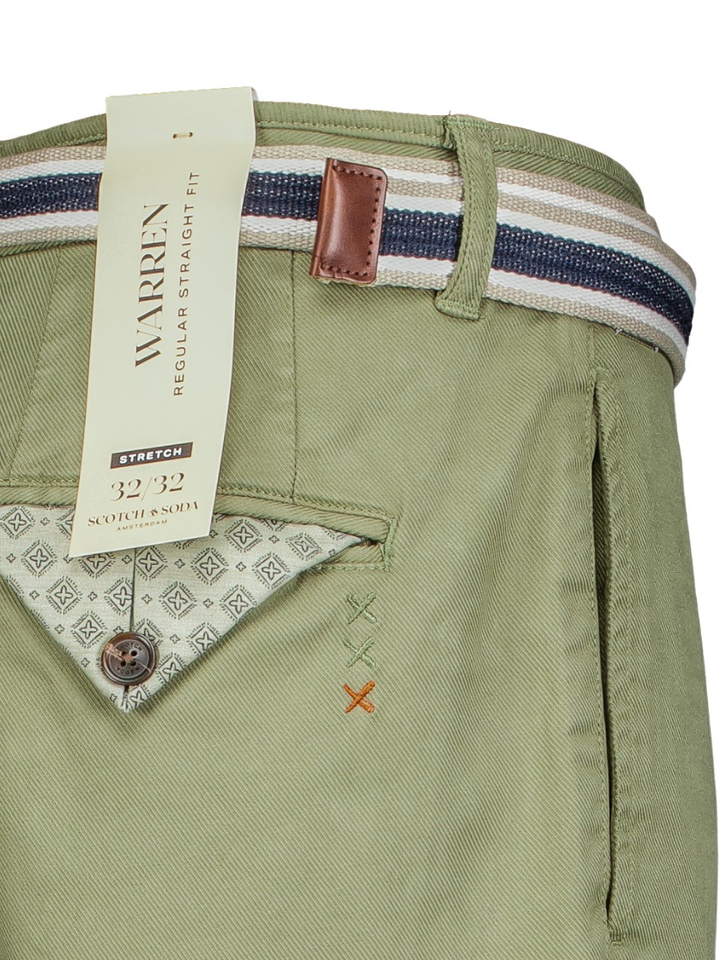 Kaki groene chino Scotch&Soda 
