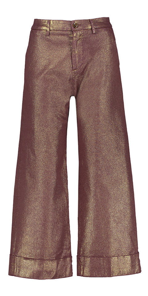 Bordeaux broek met gouden glans Mason's