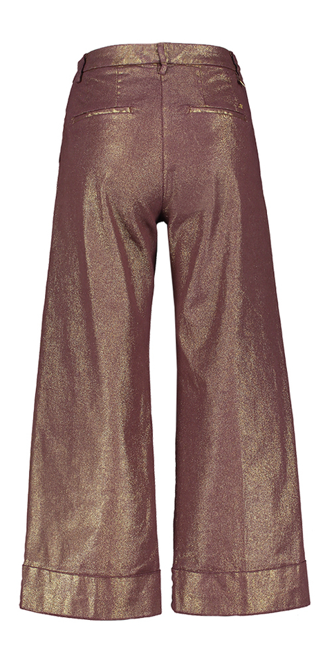 Bordeaux broek met gouden glans Mason's
