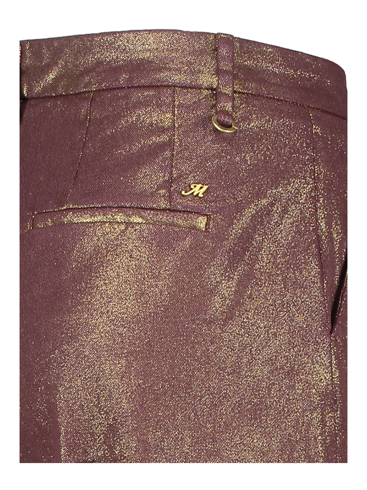 Bordeaux broek met gouden glans Mason's