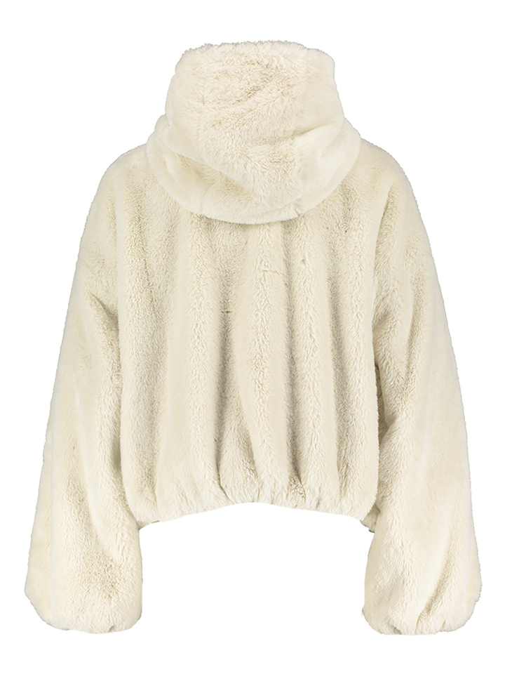 Fluffy ecru winterjas Max Beaumont 