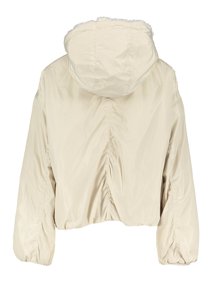 Fluffy ecru winterjas Max Beaumont 