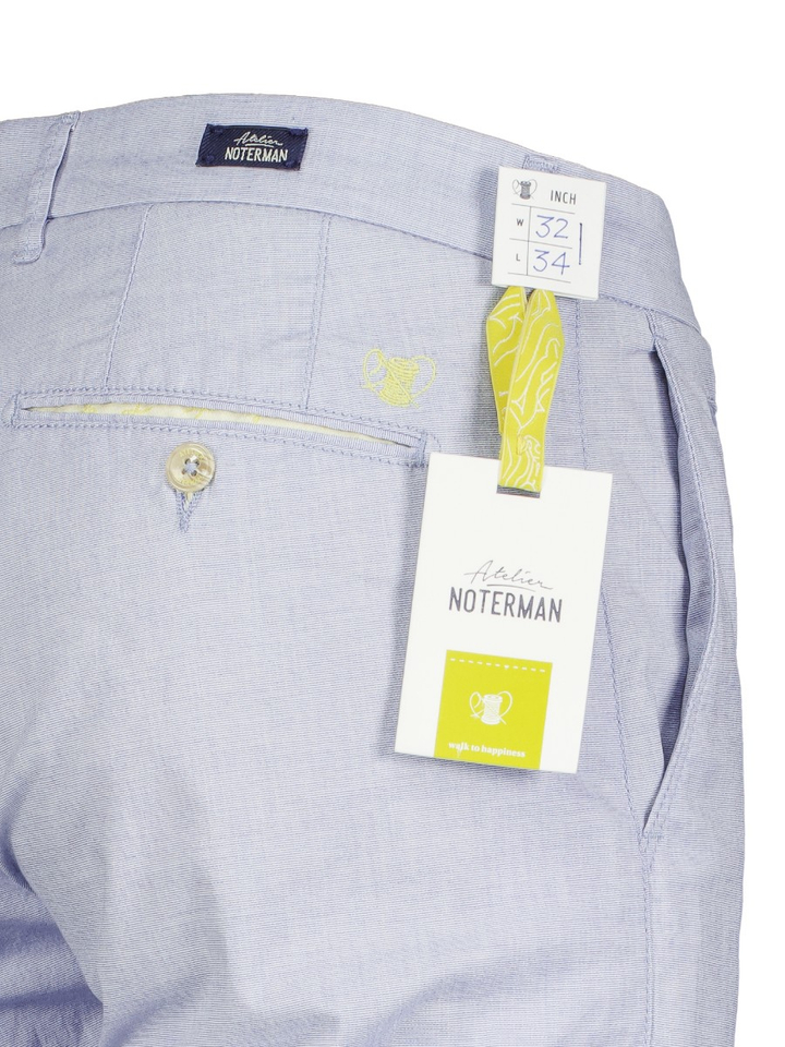 Lichtblauwe chino Atelier Noterman 