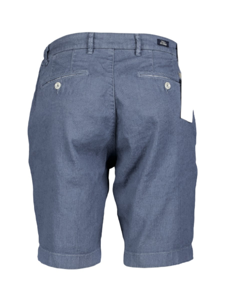 Blauwe linnen short Atelier Noterman 