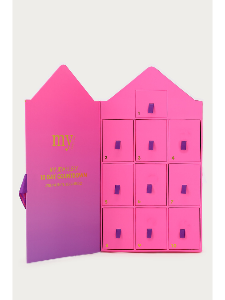 Adventskalender goud Luxe 10 Gifts Boutique My Jewellery