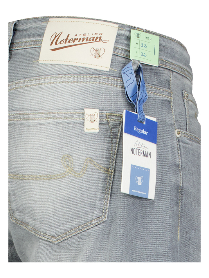 Grijze straight jeans Atelier Noterman