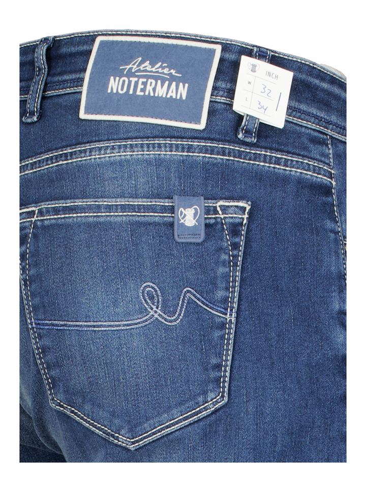 Blauwe slim fit jeans Atelier Noterman