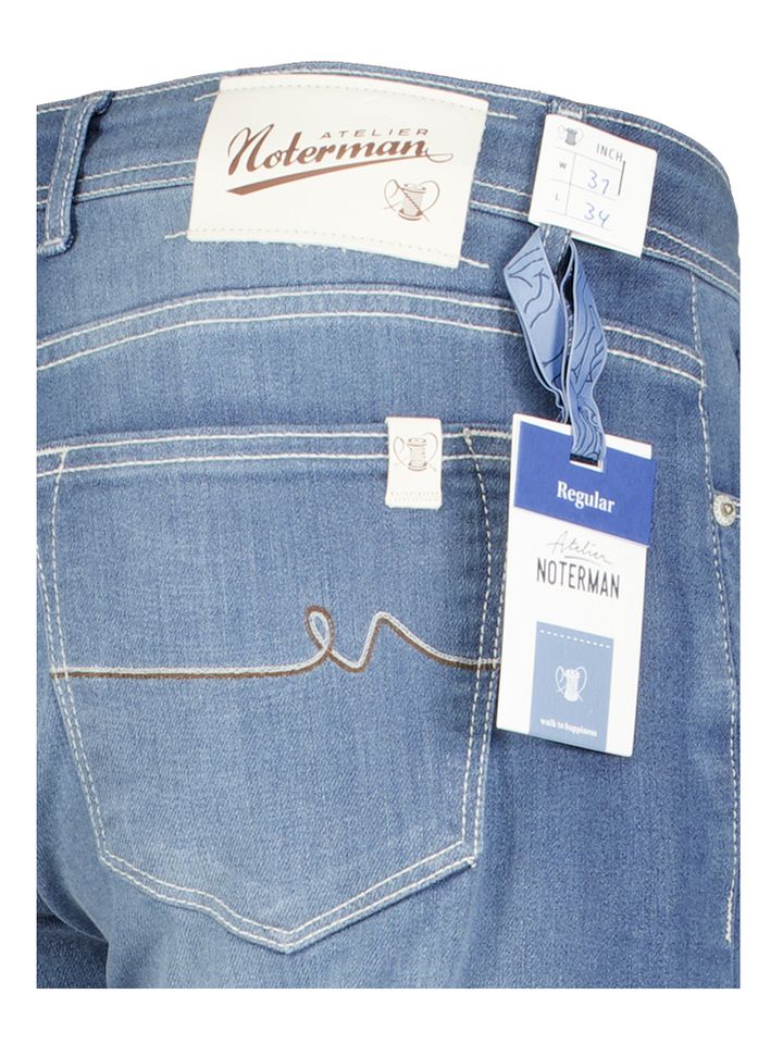 Blauwe jeans regular fit Atelier Noterman