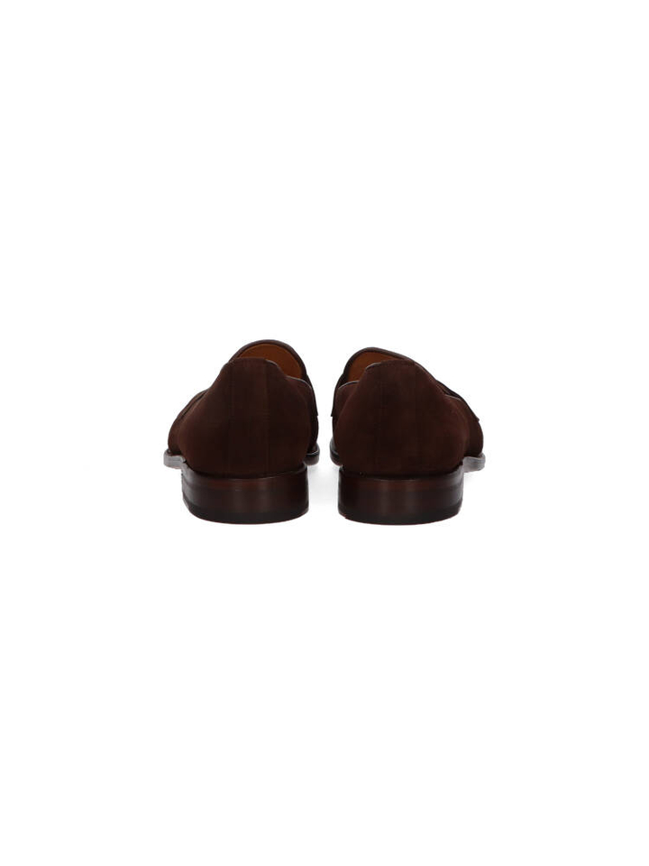 Donkerbruine lage schoenen Cordwainer