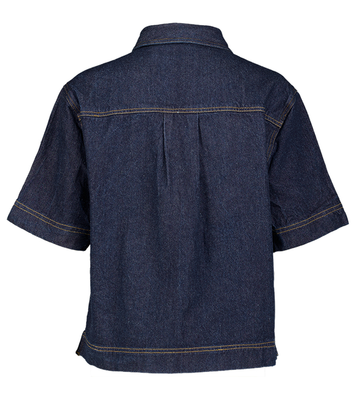 Donkerblauwe denim bloes Tiki Neo Noir 