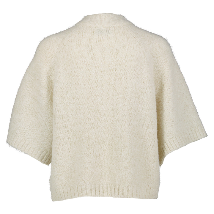 Ecru cardigan met gouden knopen Benuta Neo Noir