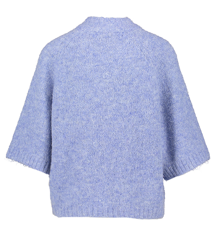 Blauwe cardigan met zilveren knopen Benuta Neo Noir