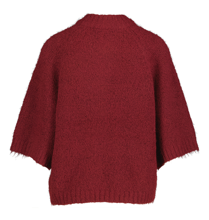 Bordeaux cardigan met gouden knopen Benuta Neo Noir