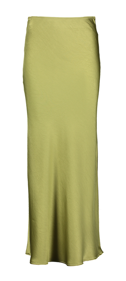 Groene glanzende rok Vicky Neo Noir
