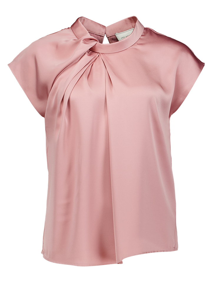 Roze blouse met plooidetail Fleur Neo Noir 