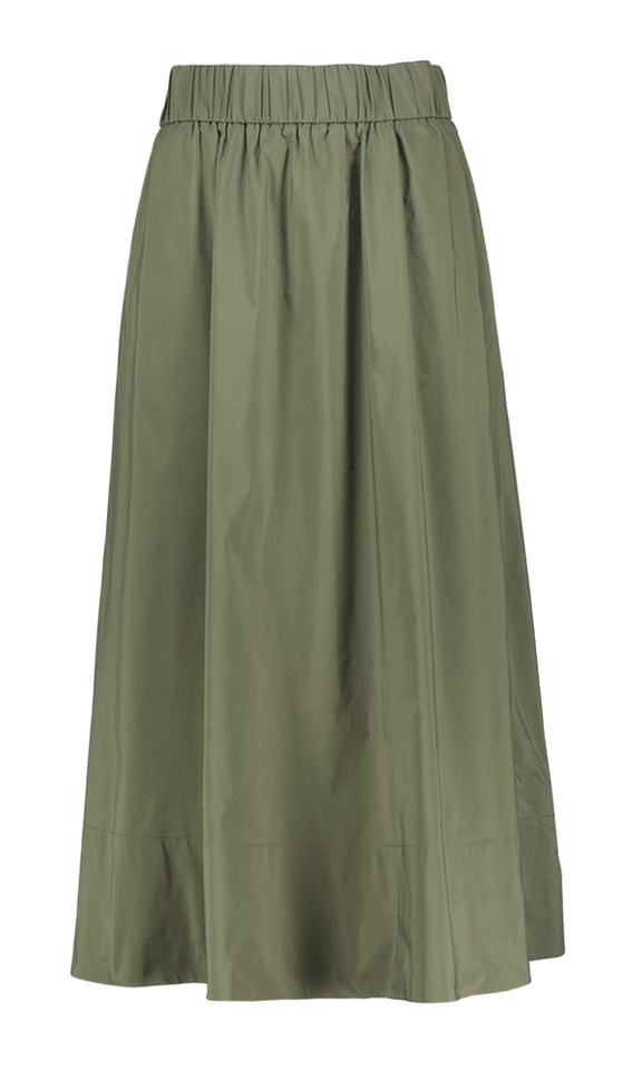 Groene halflange rok Yara Neo Noir
