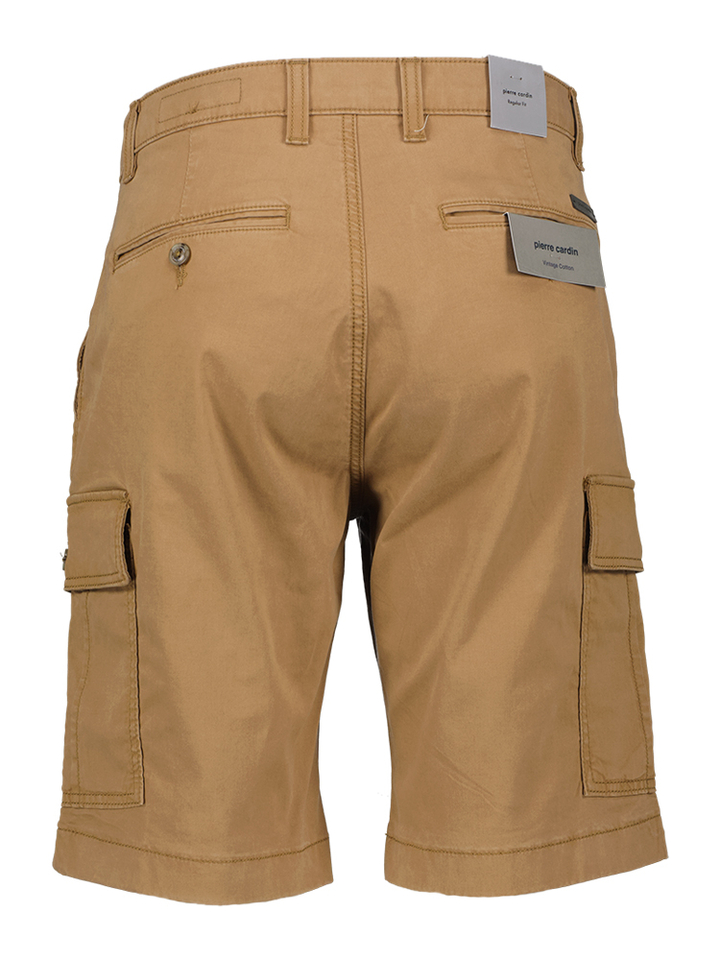 Bruine short met opgestikte zijzakken Pierre Cardin