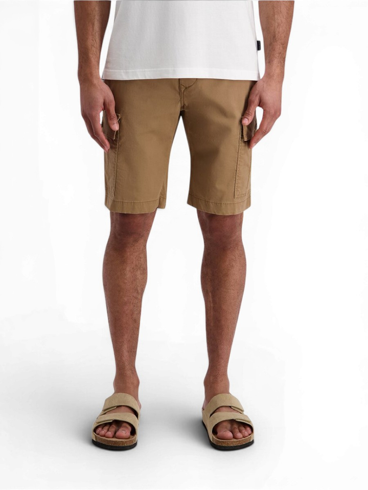 Bruine short met opgestikte zijzakken Pierre Cardin
