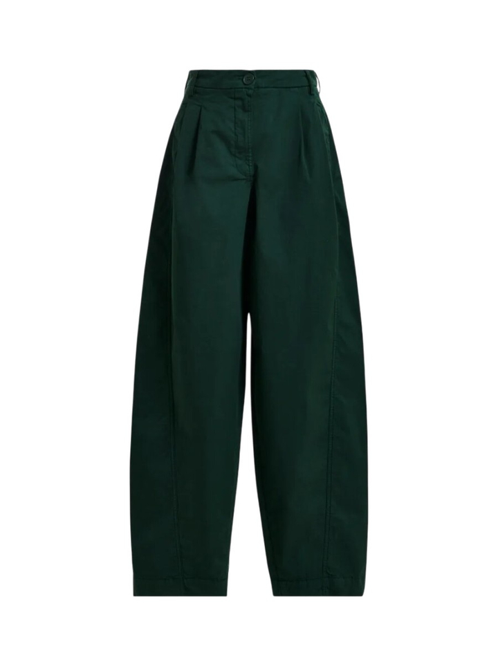 Kaki tapse broek met gebogen zijnaden Kurry Essentiel 