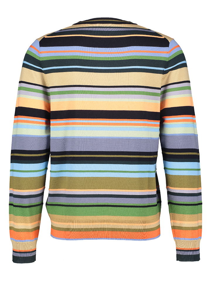 Multicolor gestreepte pull in merino wol Paul&Smith 