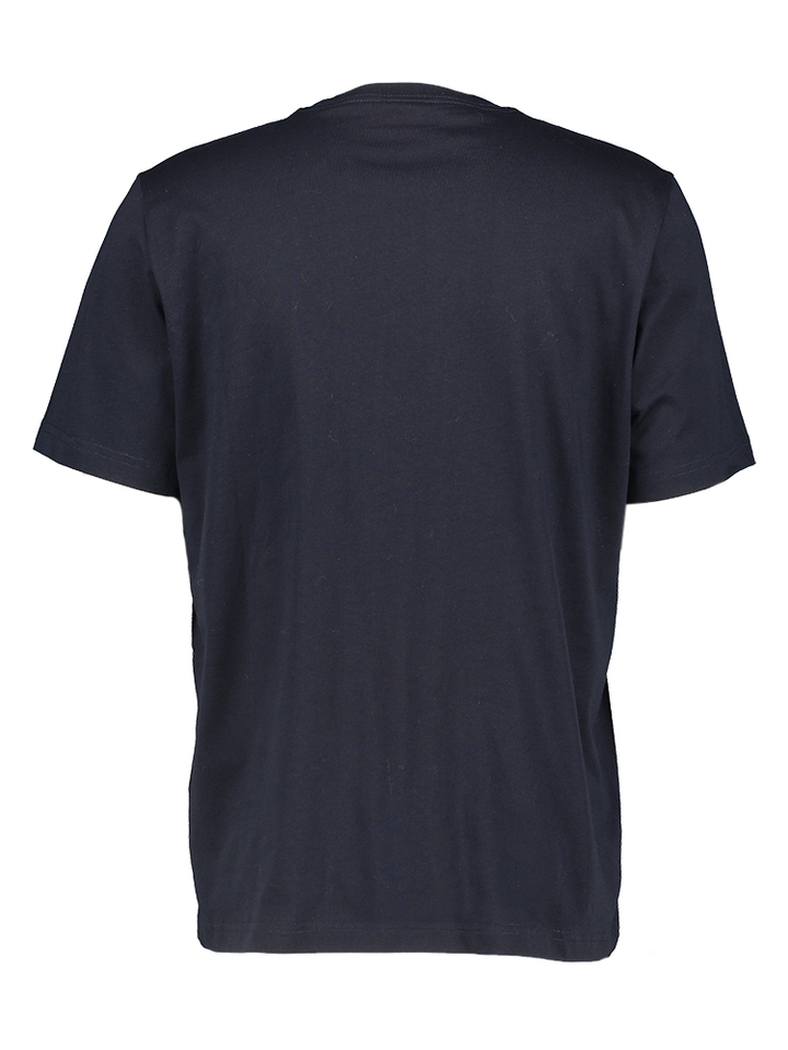 Donkerblauwe t-shirt met opdruk Paul&Smith