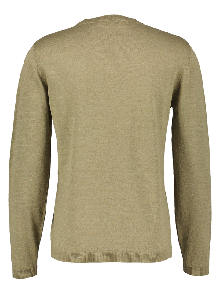 Groene trui met V-hals Altobello