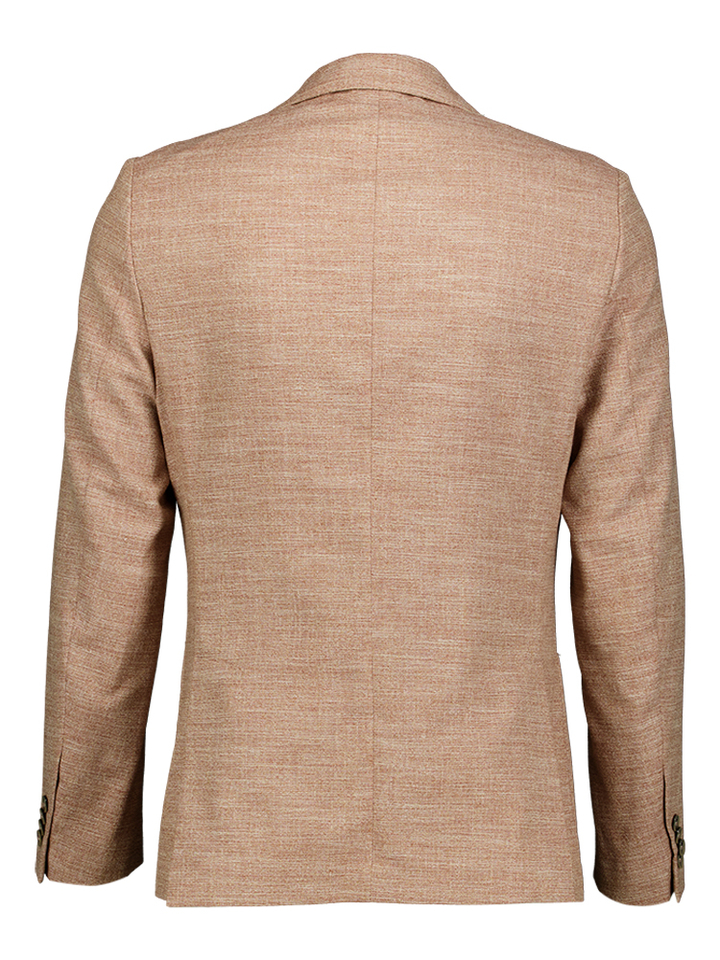 Oranje stretch blazer met structuur Gentiluomo
