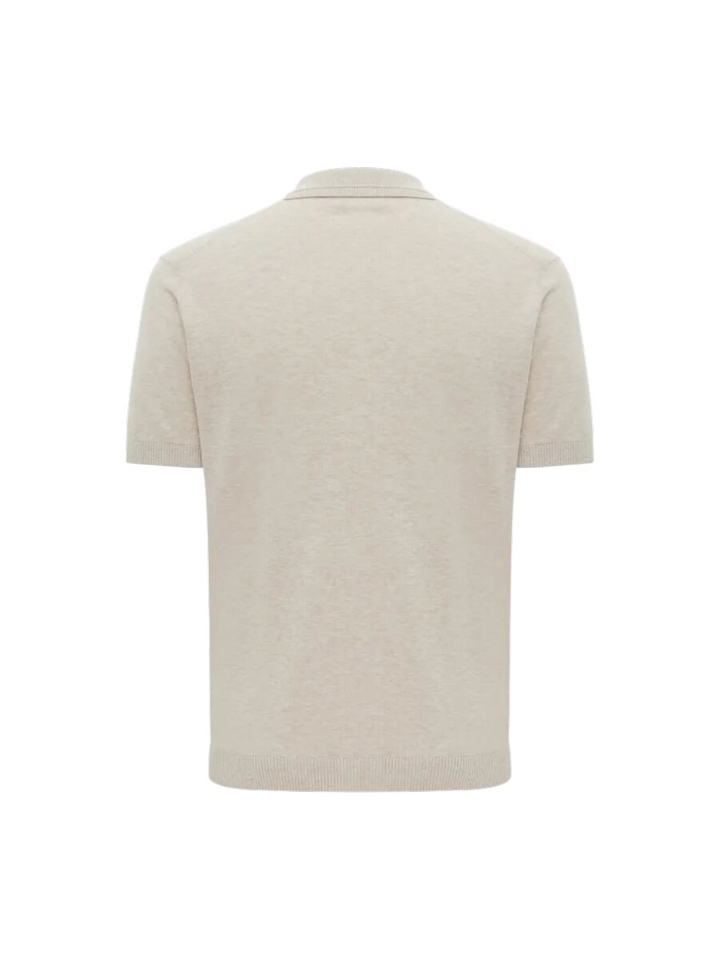 Beige polo detail aan de kraag Gentiluomo