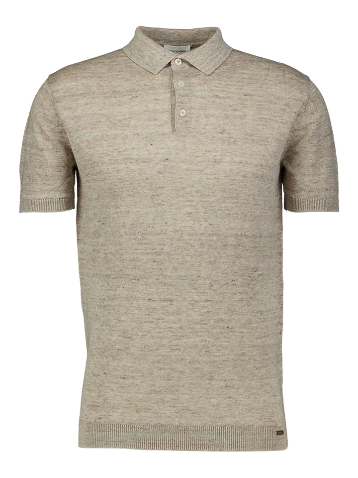 Beige linnen polo Gentiluomo 