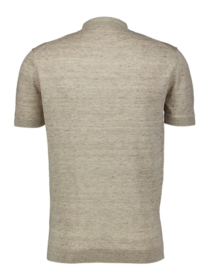 Beige linnen polo Gentiluomo 