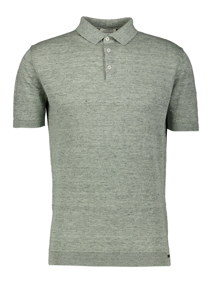 Groene linnen polo Gentiluomo